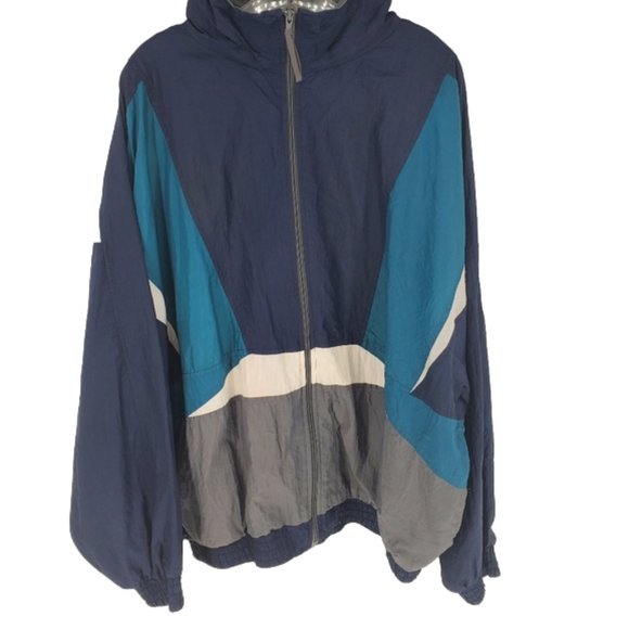 Active Wear Jacket Windbreaker style Dolan sleeves Water resistant/repelent 2XL - Picture 1 of 13